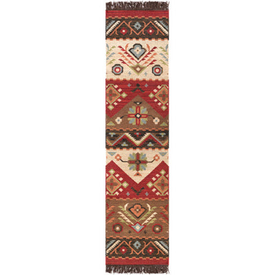 product image for Jewel Tone Wool Khaki Rug Flatshot 5 Image 4