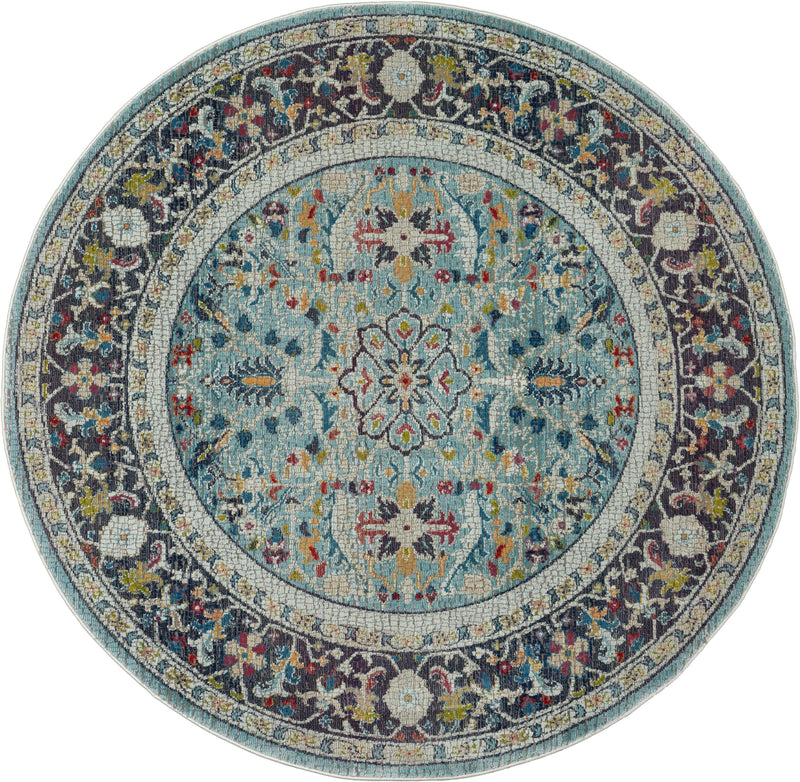 media image for ankara global teal multicolor rug by nourison 99446498366 redo 2 252