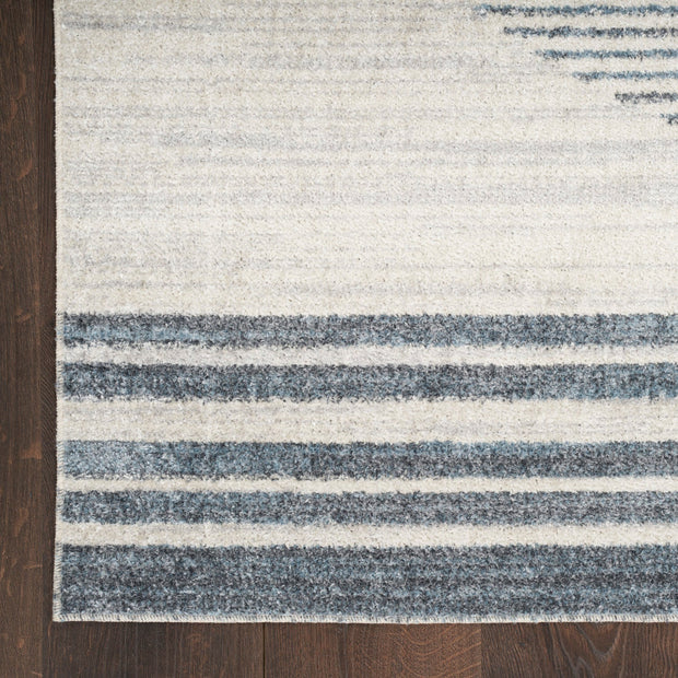 Nourison Home Astra Machine Washable Ivory Blue Mid Century Modern Rug By Nourison Nsn 099446119346 5