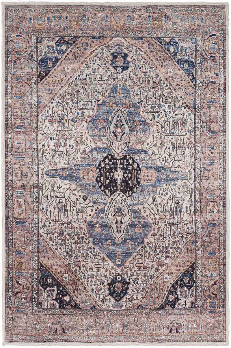 media image for grand washables ivory blue rug by nourison 99446110428 redo 7 234