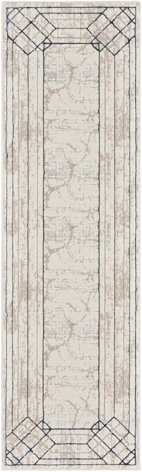 Nourison Home Glitz Ivory Taupe Mid Century Modern Rug By Nourison Nsn 099446134189 2