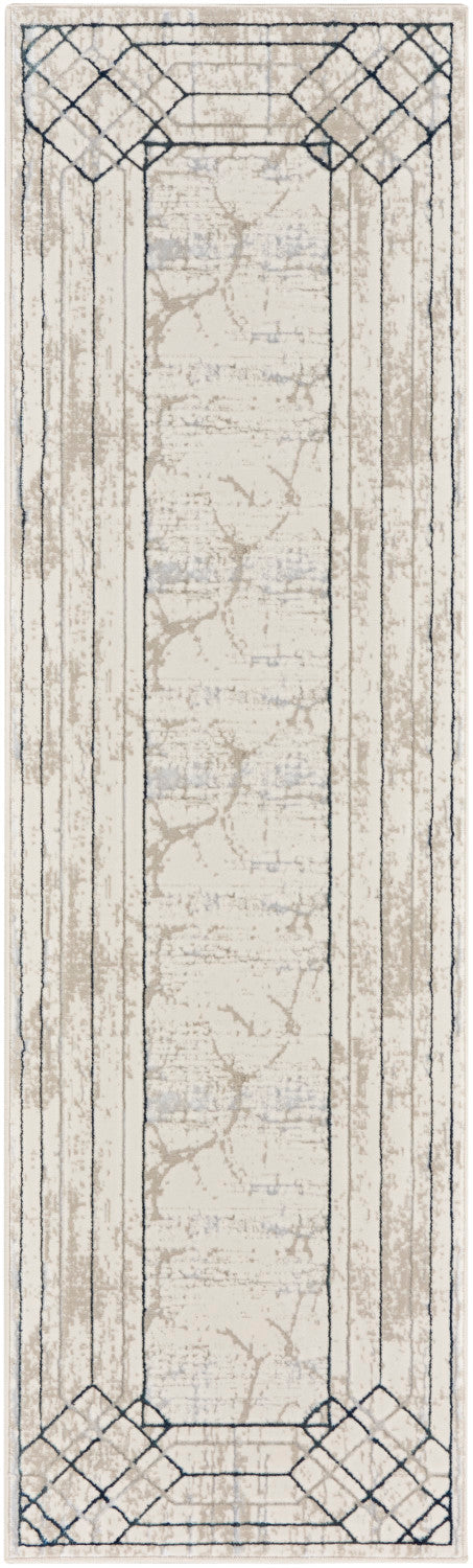 media image for Nourison Home Glitz Ivory Taupe Mid Century Modern Rug By Nourison Nsn 099446134189 2 225