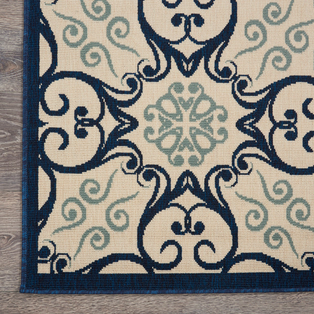 caribbean ivory navy rug by nourison nsn 099446334176 3