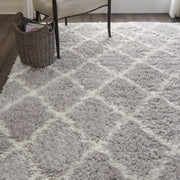 luxe shag grey ivory rug by nourison 99446459633 redo 5