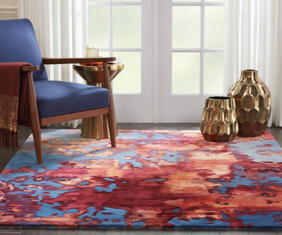 product image for prismatic handmade blue flame rug by nourison 99446138736 redo 5 14