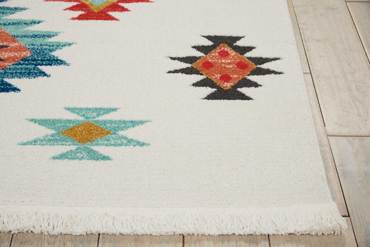 south western white rug by nourison nsn 099446401892 4