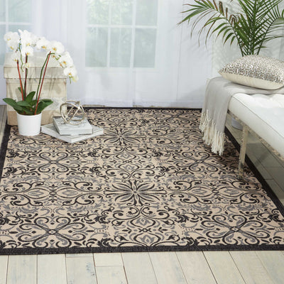 product image for caribbean ivory charcoal rug by nourison nsn 099446374943 6 69