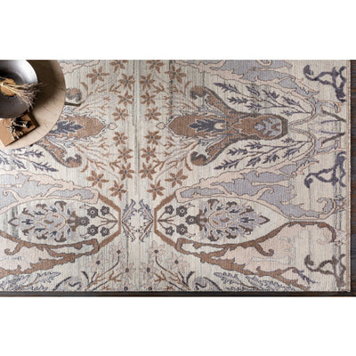 product image for Kushal Viscose Silver Gray Rug Styleshot Image 38