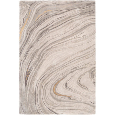 product image for Kavita Viscose Light Gray Rug Flatshot Image 33