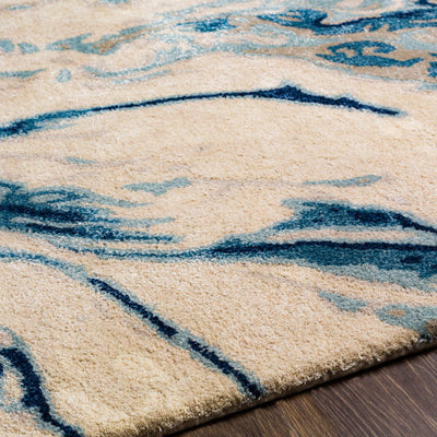 product image for Kavita Viscose Blue Rug Texture Image 52