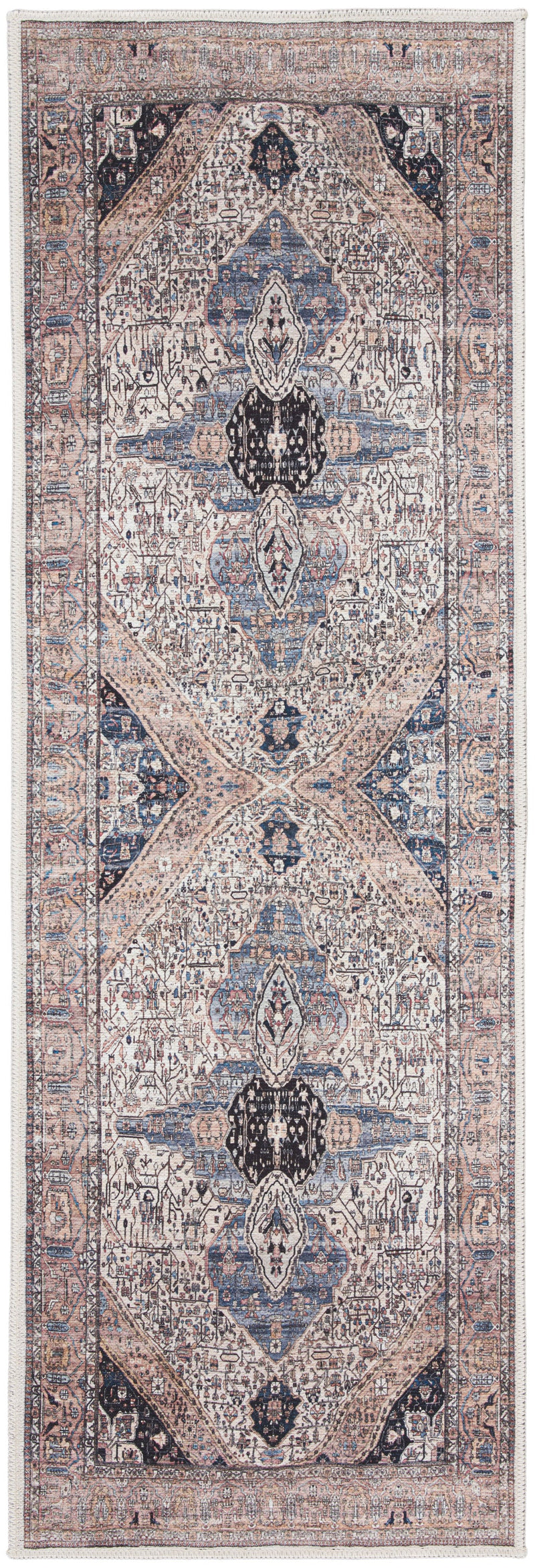 media image for grand washables ivory blue rug by nourison 99446110428 redo 6 274