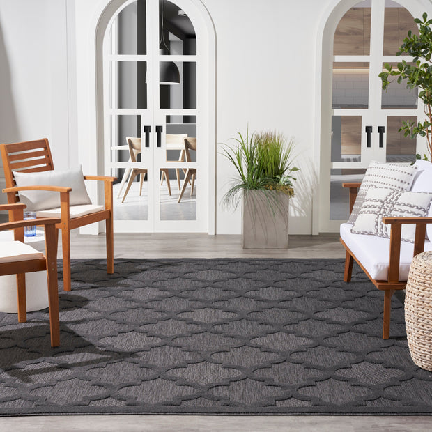 easy care charcoal black rug by nourison 99446040138 redo 7
