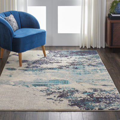 product image for celestial ivory teal blue rug by nourison 99446740069 redo 7 78