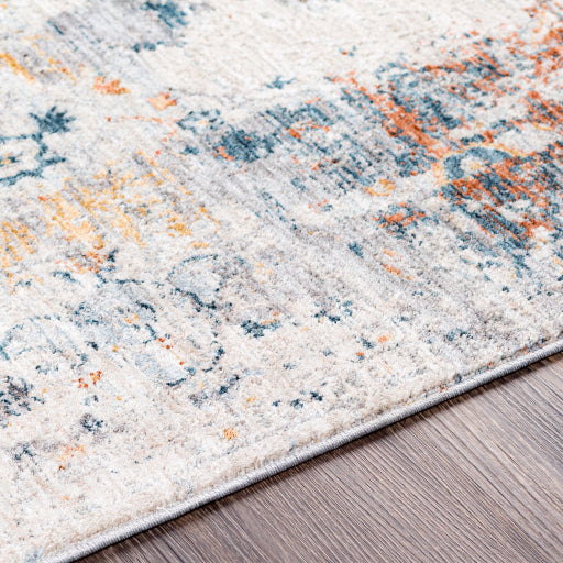 media image for Laila Burnt Orange Rug Texture Image 283