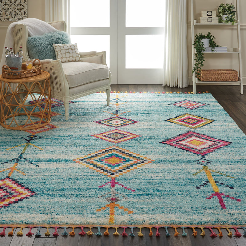 media image for nomad aqua rug by nourison nsn 099446461827 7 263