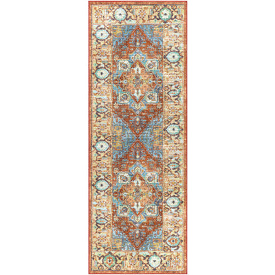 product image for Leicester Orange Rug Flatshot 2 Image 76