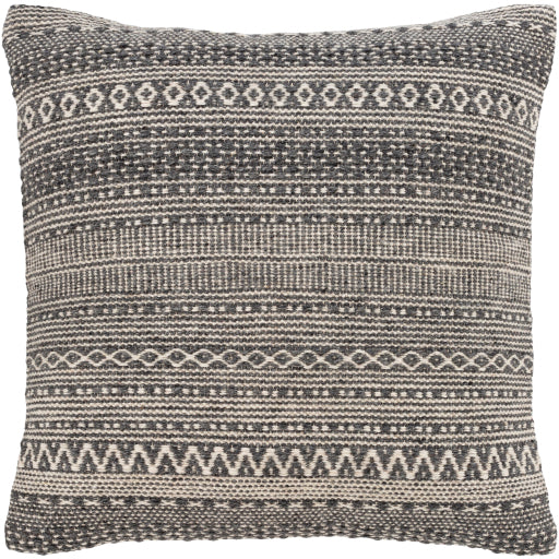 media image for Leif Wool Charcoal Pillow Flatshot Image 217