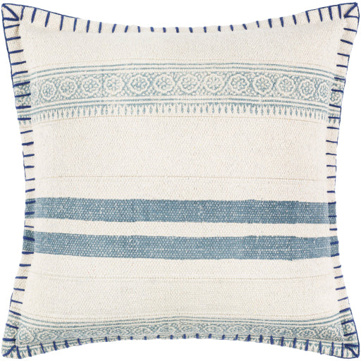 media image for Lola Cotton Navy Pillow Flatshot Image 256