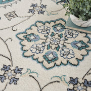 Nourison Essentials Indoor Outdoor Ivory Blue Persian Rug By Nourison Nsn 099446940971 8