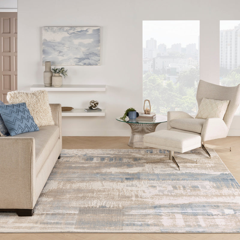 media image for solace ivory grey blue rug by nourison 99446857620 redo 6 285