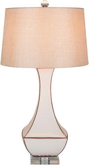 Belhaven Table Lamp in Ivory & Khaki