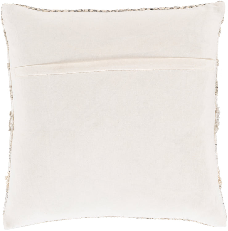 Lorens Woven Pillow in Cream & White
