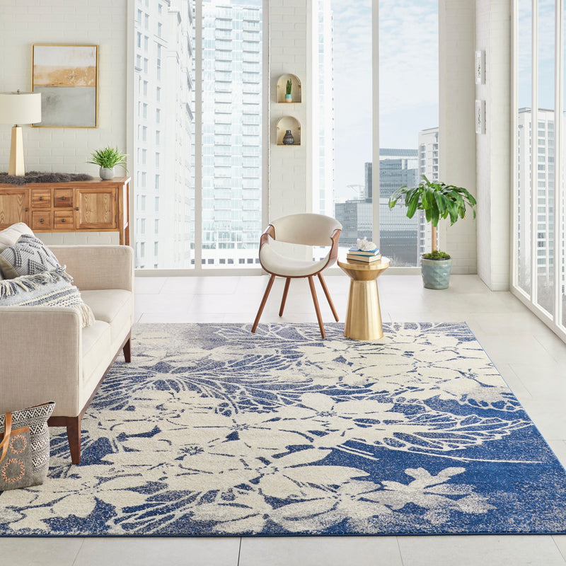 media image for tranquil beige navy rug by nourison nsn 099446486110 7 29