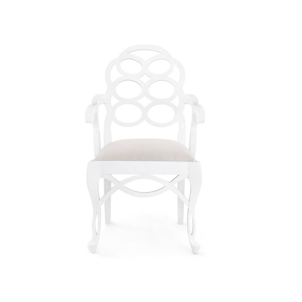 Loop Armchair in White by Bungalow 5
