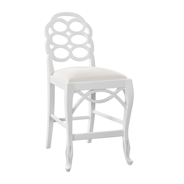 Loop Counter Stool in White by Bungalow 5
