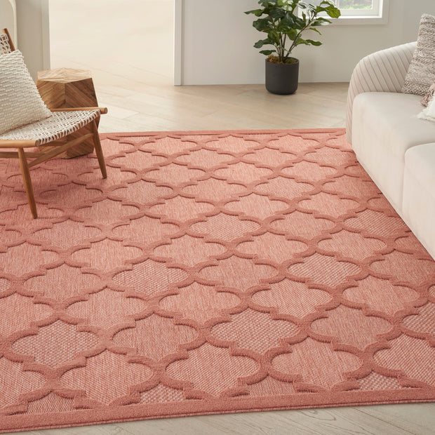 easy care coral orange rug by nourison 99446040688 redo 3