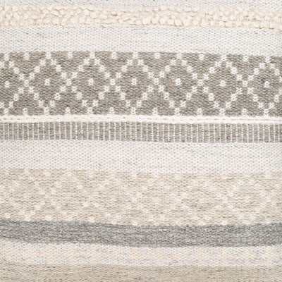 product image for lorens wool taupe pouf by surya lrpf003 242413 2 72