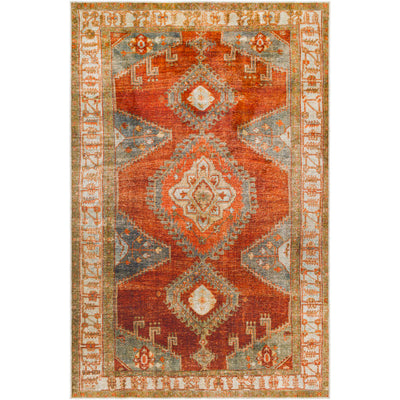 product image for Lavable Orange Rug Flatshot Image 32