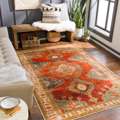 product image for Lavable Orange Rug Roomscene Image 93