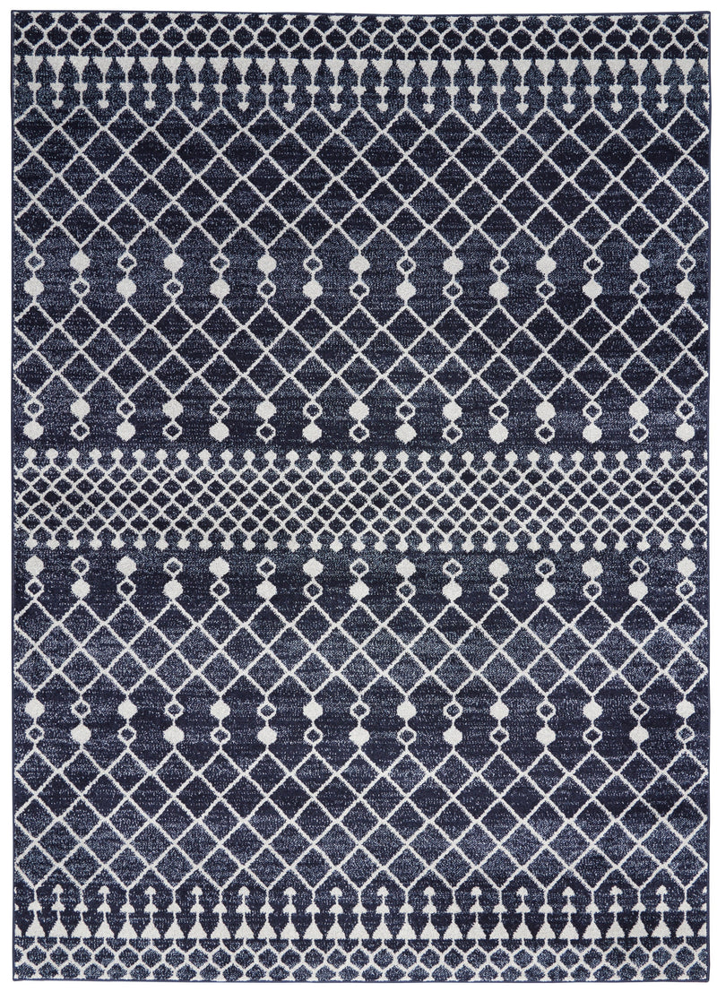 media image for palermo navy grey rug by nourison nsn 099446720092 1 258