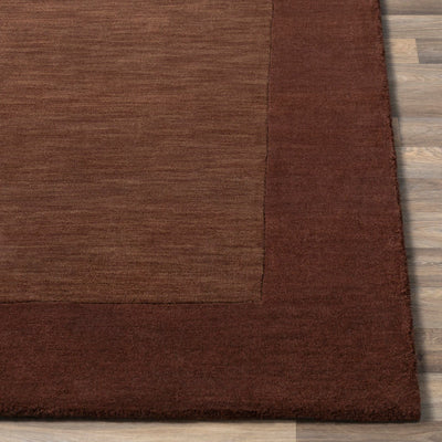 product image for Mystique Wool Dark Brown Rug Front Image 23