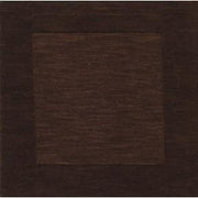 Mystique Collection Wool Area Rug in Dark Chocolate and Brown design by Surya