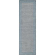 Mystique Collection Wool Area Rug in Slate Blue and Silvered Grey design by Surya