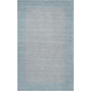 Mystique Collection Wool Area Rug in Slate Blue and Silvered Grey