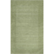 Mystique Collection Wool Area Rug in Hunter Green and Aloe Vera