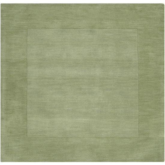 Mystique Collection Wool Area Rug in Hunter Green and Aloe Vera design by Surya