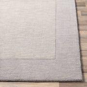 Mystique Collection Wool Area Rug in Elephant Grey