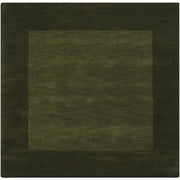 Mystique Collection Wool Area Rug in Pine Green design by Surya