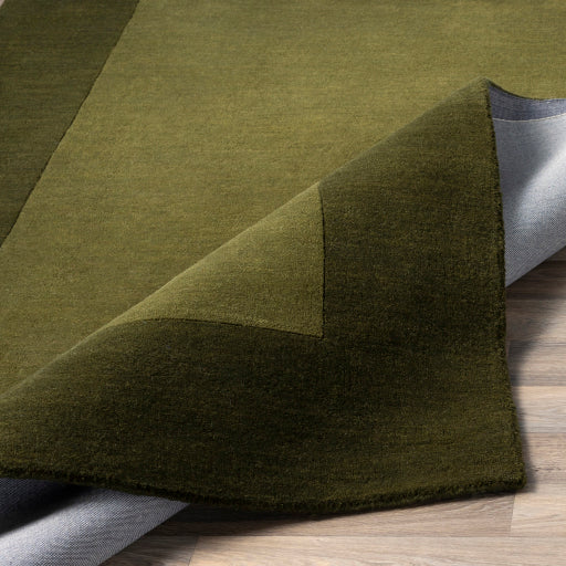 media image for Mystique Wool Dark Green Rug Fold Image 296