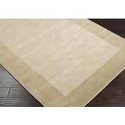 Mystique Collection Wool Area Rug in Parchment and Oyster Grey design by Surya