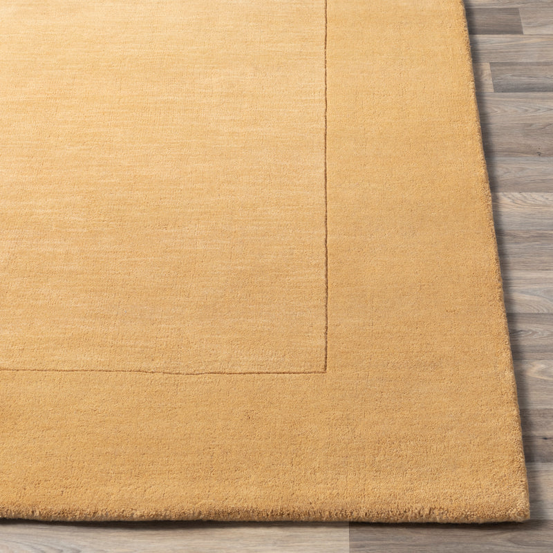 media image for Mystique Collection Wool Area Rug in Dark Goldenrod 226