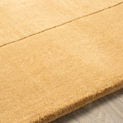 Mystique Collection Wool Area Rug in Dark Goldenrod