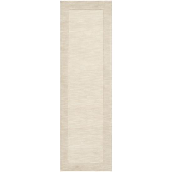Mystique Collection Wool Area Rug in Parchment and Winter White design by Surya