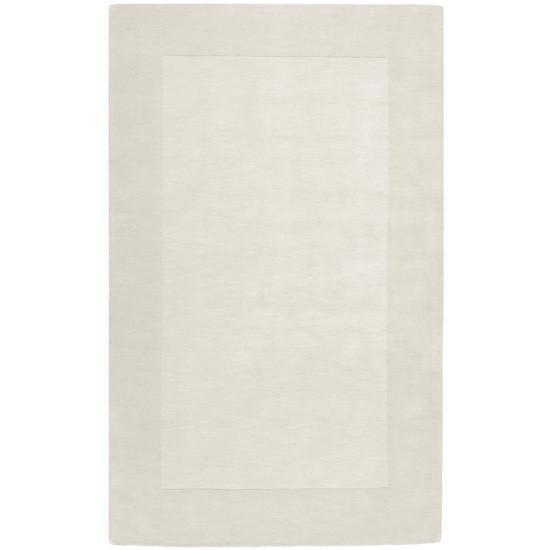 Mystique Collection Wool Area Rug in Parchment and Winter White