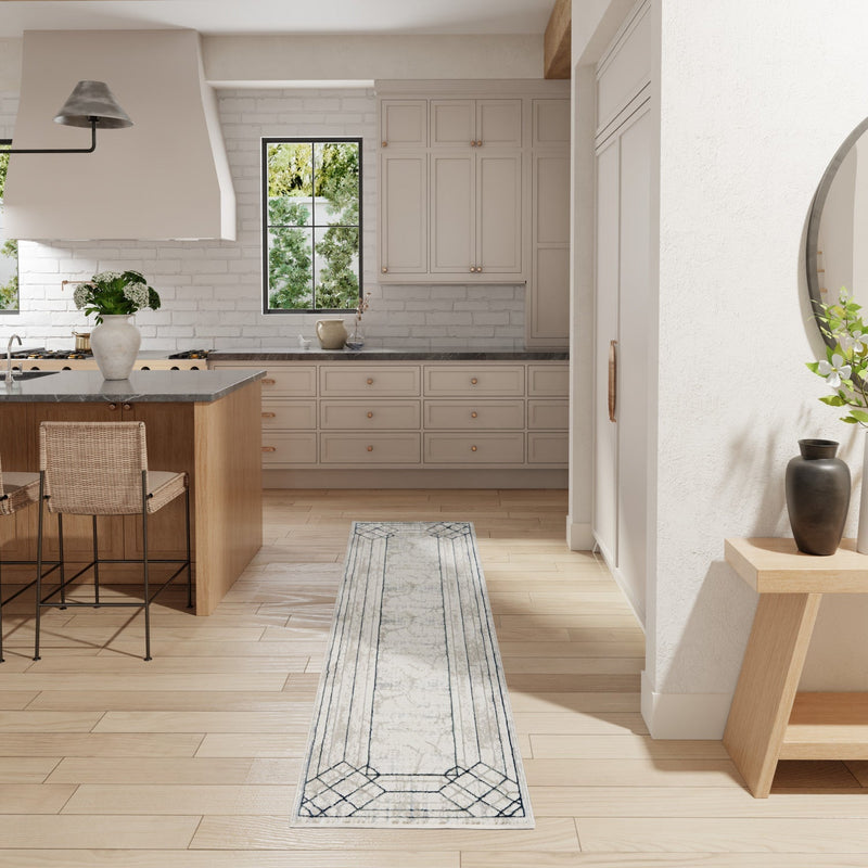 media image for Nourison Home Glitz Ivory Taupe Mid Century Modern Rug By Nourison Nsn 099446134189 12 270