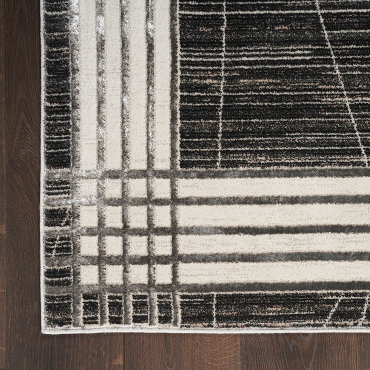 Nourison Home Desire Charcoal Silver Modern Rug By Nourison Nsn 099446128683 6
